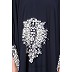 Irani kaftan with embroidery - Navy Blue Irani kaftan with embroidery - Navy Blue
